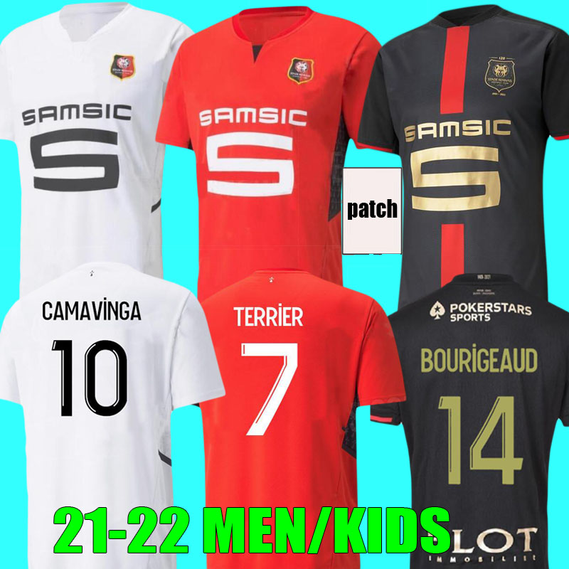 Stade Rennais Soccer Jerseys 21 22 120th Anniversary FC Rennes football shirts 2021 2022 CAMAVINGA BOURIGEAUD RAPHINHA HUNOU GRENIER Men kid, Black;yellow
Stade Rennais Soccer Jerseys 21 22 120th Anniversary FC Rennes football shirts 2021 2022 CAMAVINGA BOURIGEAUD RAPHINHA HUNOU GRENIER Men kid, Black;yellow