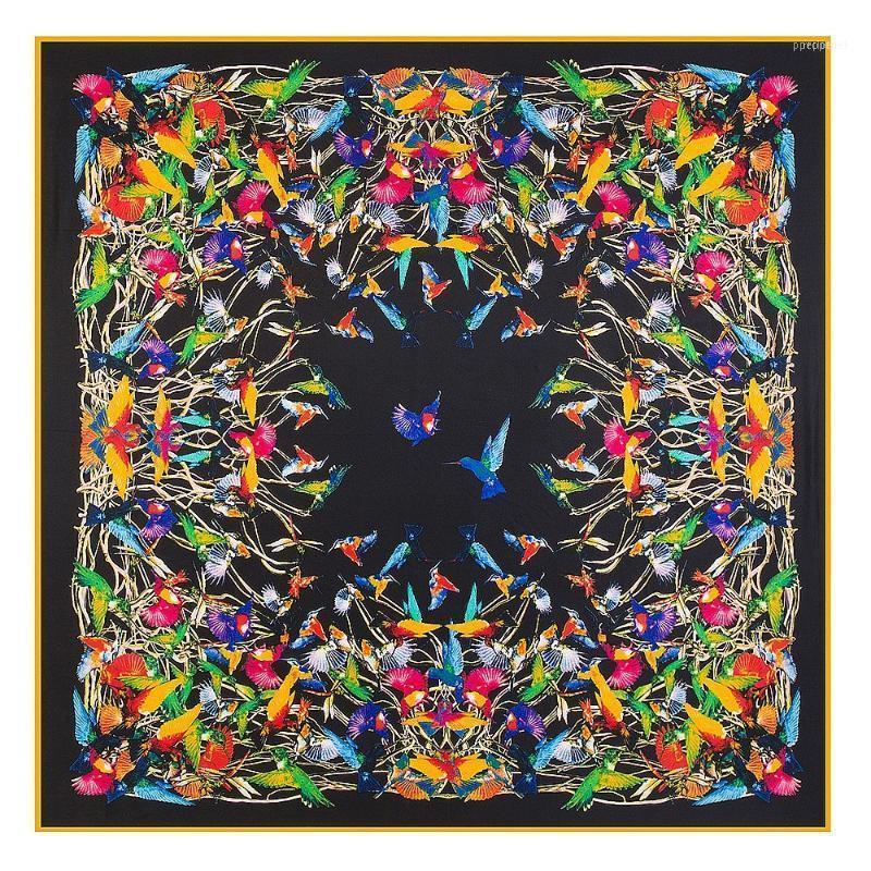 Scarves 2021 Womens Square Shawl Silk Shawls Women Twill Scarf Big Bird Pattern Wholesale 130*1301
Scarves 2021 Womens Square Shawl Silk Shawls Women Twill Scarf Big Bird Pattern Wholesale 130*1301