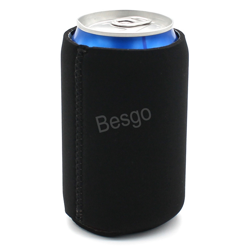 Solid Color Drink Beer Cup Cover Neoprene Beer Can Cooler Insulators Neoprene Beverage Beer Coolers Koozies Bottles Sleeve BH4616 TQQ