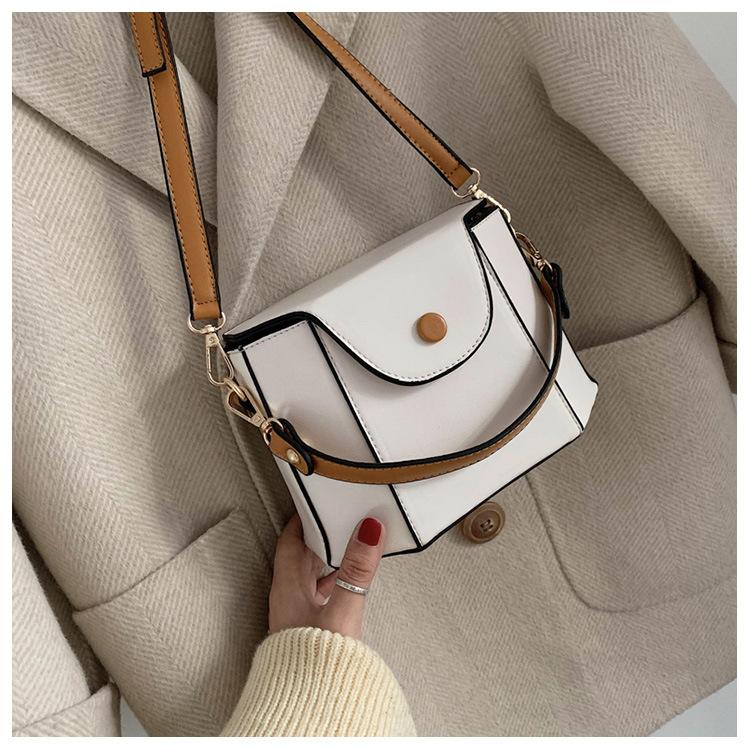 Advanced sense new 2021 fashion Pu women's bag foreign color contrast messenger bag portable one shoulder Bucket handbags, Black
Advanced sense new 2021 fashion Pu women's bag foreign color contrast messenger bag portable one shoulder Bucket handbags, Black