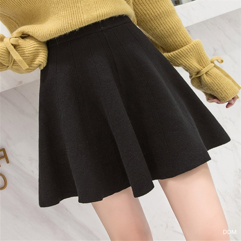 plaid skirt korean style white pleated skirt pleated mini skirt 210306
