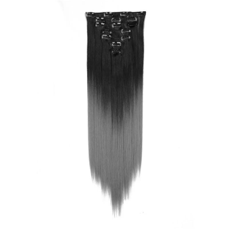 7pcs/Set 130G Ombre Synthetic Clip In On Hair Extensions 22Inch Straight Hairpieces For Women Beautiful
7pcs/Set 130G Ombre Synthetic Clip In On Hair Extensions 22Inch Straight Hairpieces For Women Beautiful