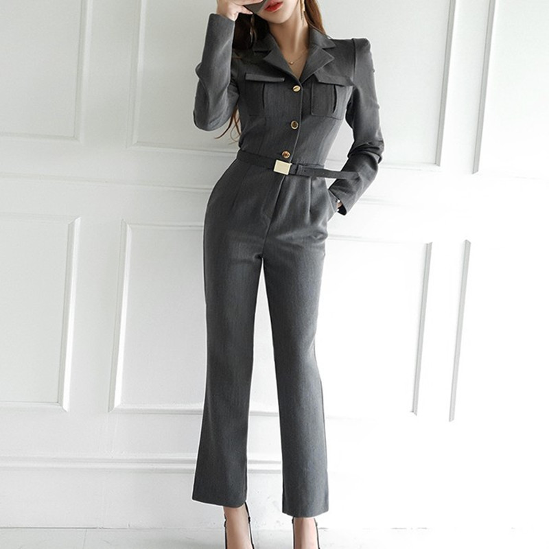 ZAWFL Elegant Notched Collar Single Breasted Chic Sashes Bodysuit Slim Waist Cargo Pants Style Retro Jumpsuit Women 210525, Picture color
ZAWFL Elegant Notched Collar Single Breasted Chic Sashes Bodysuit Slim Waist Cargo Pants Style Retro Jumpsuit Women 210525, Picture color
