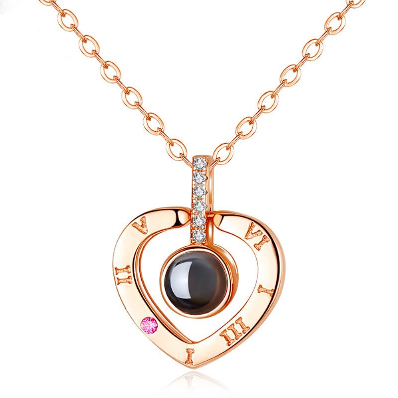 Pendant Necklaces Heart 100 Languages I Love You For Women Lover Rose Gold Silver Color Chain Female Necklace Fashion Jewelry
Pendant Necklaces Heart 100 Languages I Love You For Women Lover Rose Gold Silver Color Chain Female Necklace Fashion Jewelry