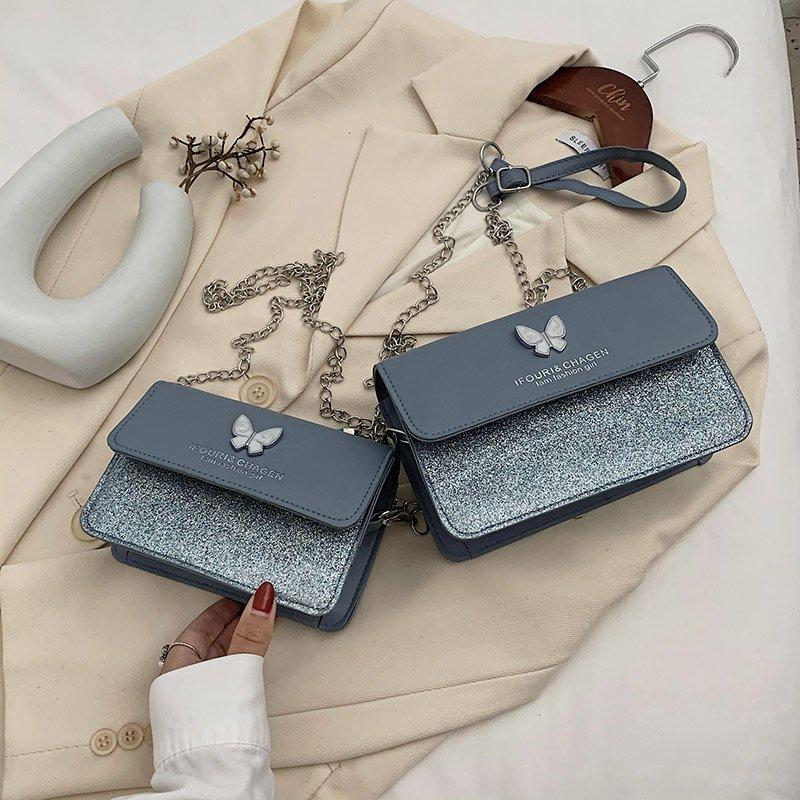 Butterfly Glitter Designer Luxury Shoulder Crossbody Bags For Women's PU Leather Chain Phone Purses Handbags Messenger Bag, White
Butterfly Glitter Designer Luxury Shoulder Crossbody Bags For Women's PU Leather Chain Phone Purses Handbags Messenger Bag, White