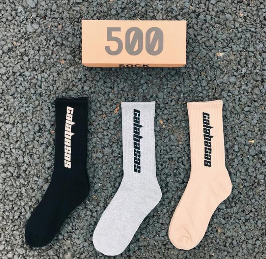 Men and Women Personality Sock 3 Pairs/Box Fashion Stock Crew SEASON 6 CALABASAS Socks Match 500 Tidal Youth