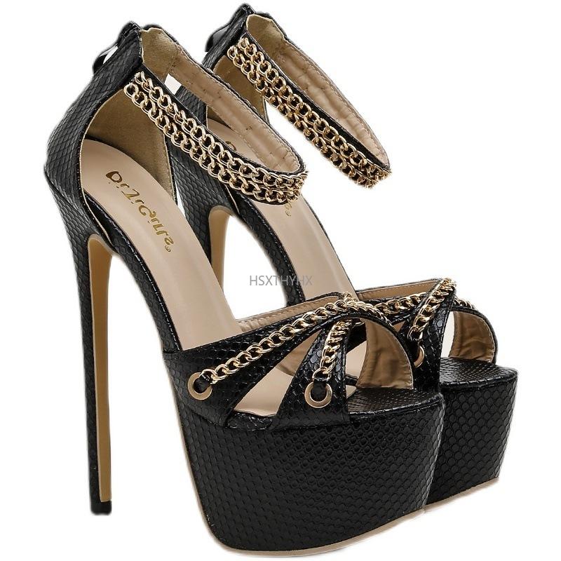 Dress Shoes 2022 Chain Sandals Women Summer Platform High Heels Zipper Fashion Peep Toe Slides Stripper, Black
Dress Shoes 2022 Chain Sandals Women Summer Platform High Heels Zipper Fashion Peep Toe Slides Stripper, Black