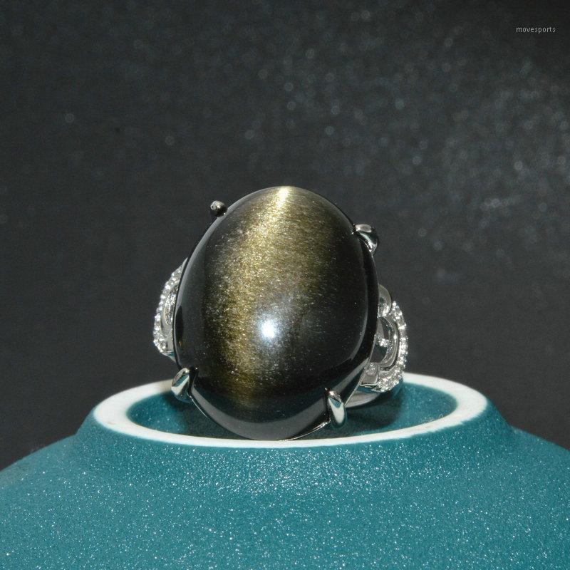 Cluster Rings Fashion Natural Golden Obsidian Ring 16x22mm Prong Sets Men And Women Energy Crystal Exorcism Jewelry1
Cluster Rings Fashion Natural Golden Obsidian Ring 16x22mm Prong Sets Men And Women Energy Crystal Exorcism Jewelry1