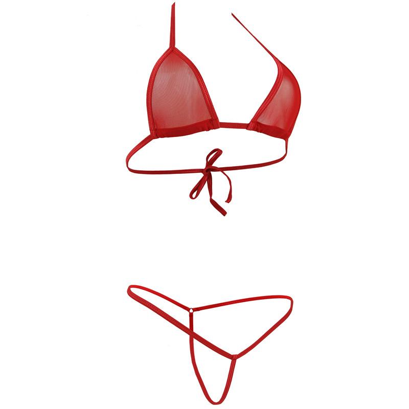 Bras Sets Extreme Micro Bikini Set Women Sexy Transparent See Through Mini Bathingsuit Beachwear Bra +G Strings Thongs Erotic Lingerie, Black mesh
Bras Sets Extreme Micro Bikini Set Women Sexy Transparent See Through Mini Bathingsuit Beachwear Bra +G Strings Thongs Erotic Lingerie, Black mesh