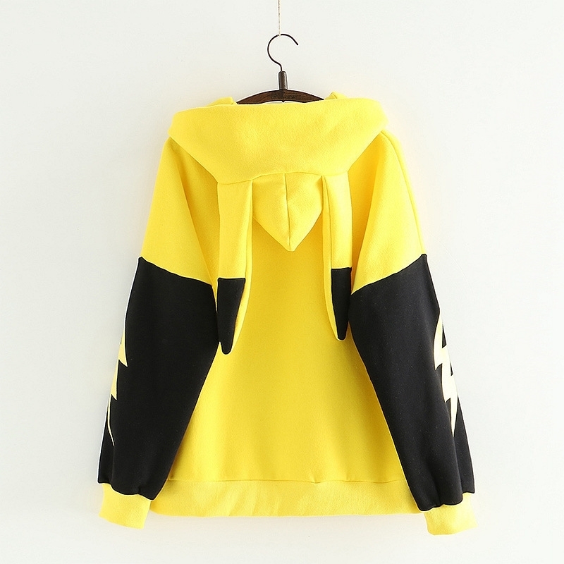autumn and winter Picacho's printed Hoodies Sweatshirts women LJ200808
