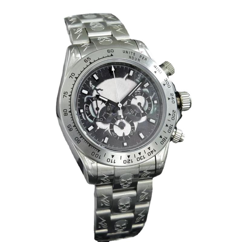 Wristwatches High-end Men's Skull Quartz Chronograph Watch Limited Edition Stainless Steel Sapphire Glass
Wristwatches High-end Men's Skull Quartz Chronograph Watch Limited Edition Stainless Steel Sapphire Glass