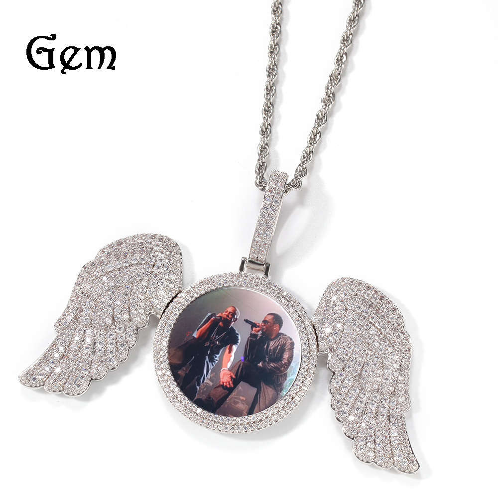 Photo Necklace Fashion heavy industry zircon Wings Photo Chaoren couple necklace DIY commemorative Necklace
Photo Necklace Fashion heavy industry zircon Wings Photo Chaoren couple necklace DIY commemorative Necklace