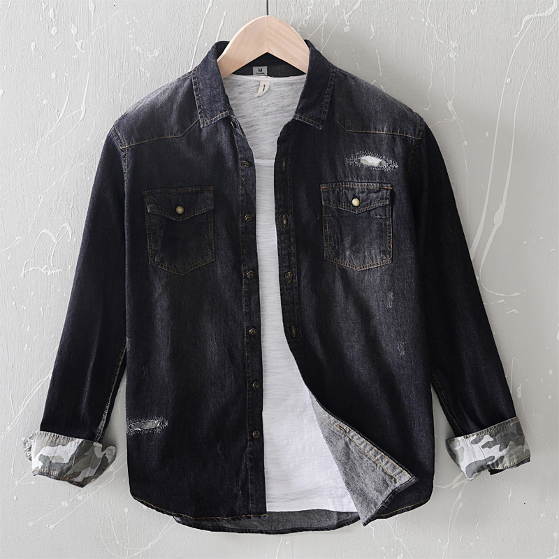 2021 New Primavera Nova Chegada Mangas Compridas Denim Camisas Masculina Marca Casual De Moda Para Homens Slido Algodo Preto Camisa Dos K13m, Blue
2021 New Primavera Nova Chegada Mangas Compridas Denim Camisas Masculina Marca Casual De Moda Para Homens Slido Algodo Preto Camisa Dos K13m, Blue