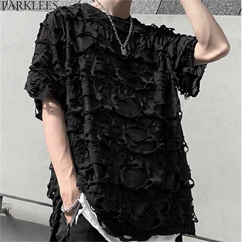 Hip Hop Ripped Hole Tshirt Men Youth Loose Casual Transparent Tee Shirt Homme See Through Nightclub Party Perform Streetwear 2XL 210716, Black
Hip Hop Ripped Hole Tshirt Men Youth Loose Casual Transparent Tee Shirt Homme See Through Nightclub Party Perform Streetwear 2XL 210716, Black