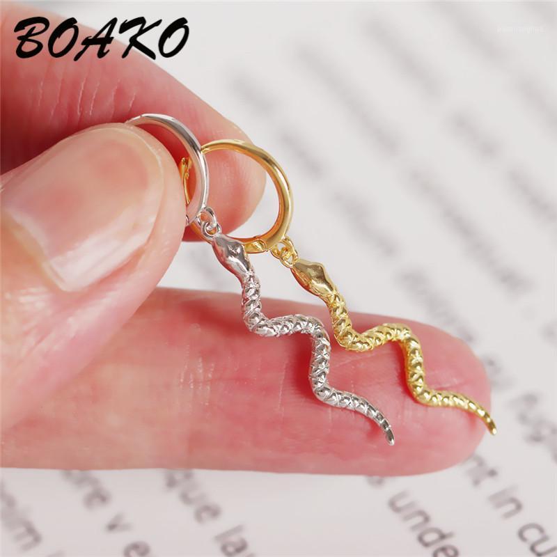 Stud BOAKO Fashion Long Serpentine Snake Tassel Earrings For Women Punk Style Animal Earring 925 Sterling Silver, Golden;silver 
Stud BOAKO Fashion Long Serpentine Snake Tassel Earrings For Women Punk Style Animal Earring 925 Sterling Silver, Golden;silver