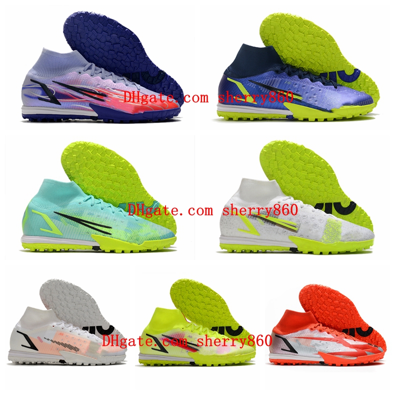 2021 Mercurial Superfly 9 Elite TF Soccer Shoes Turf High ankle White Red CR7 Cleats Neymar Ronaldo Football Boots, As picture 2
2021 Mercurial Superfly 9 Elite TF Soccer Shoes Turf High ankle White Red CR7 Cleats Neymar Ronaldo Football Boots, As picture 2