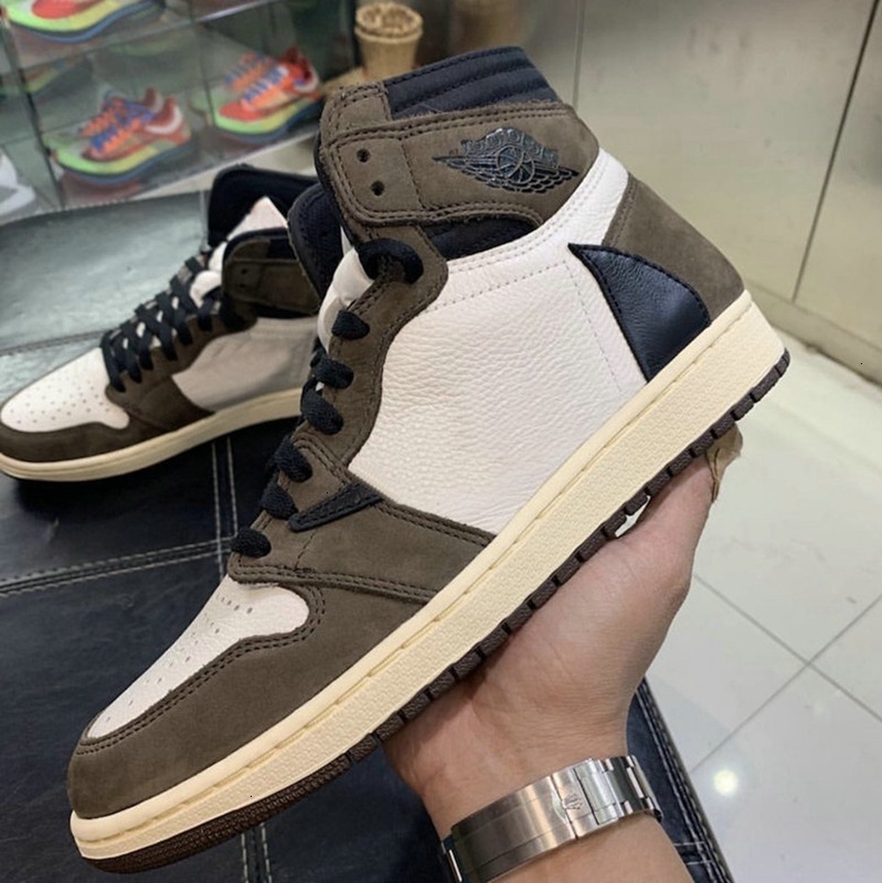 Top Quality Travi x 1 High OG Mens Basketball Shoes Dark Mocha Brown designer Sneakers 1s Sports Trainers men with, #1
Top Quality Travi x 1 High OG Mens Basketball Shoes Dark Mocha Brown designer Sneakers 1s Sports Trainers men with, #1