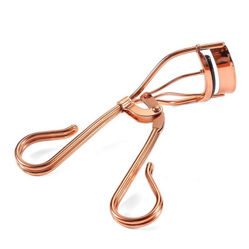 New arrival 4-pieces Stainless Steel Eyelash Curler Rose Gold/silver Eyelash Applicator Eyebrow Tweezers Set 30sets/lot DHL FREE
