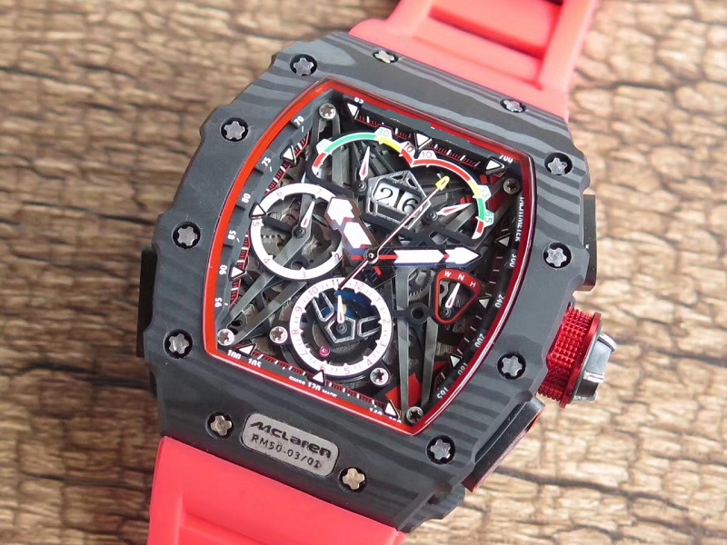 45MM men watch mens wristwatch waterproof carbon case automatic racing sport watches rubber strap mclaren limited edition rm50-03 mechanical
45MM men watch mens wristwatch waterproof carbon case automatic racing sport watches rubber strap mclaren limited edition rm50-03 mechanical