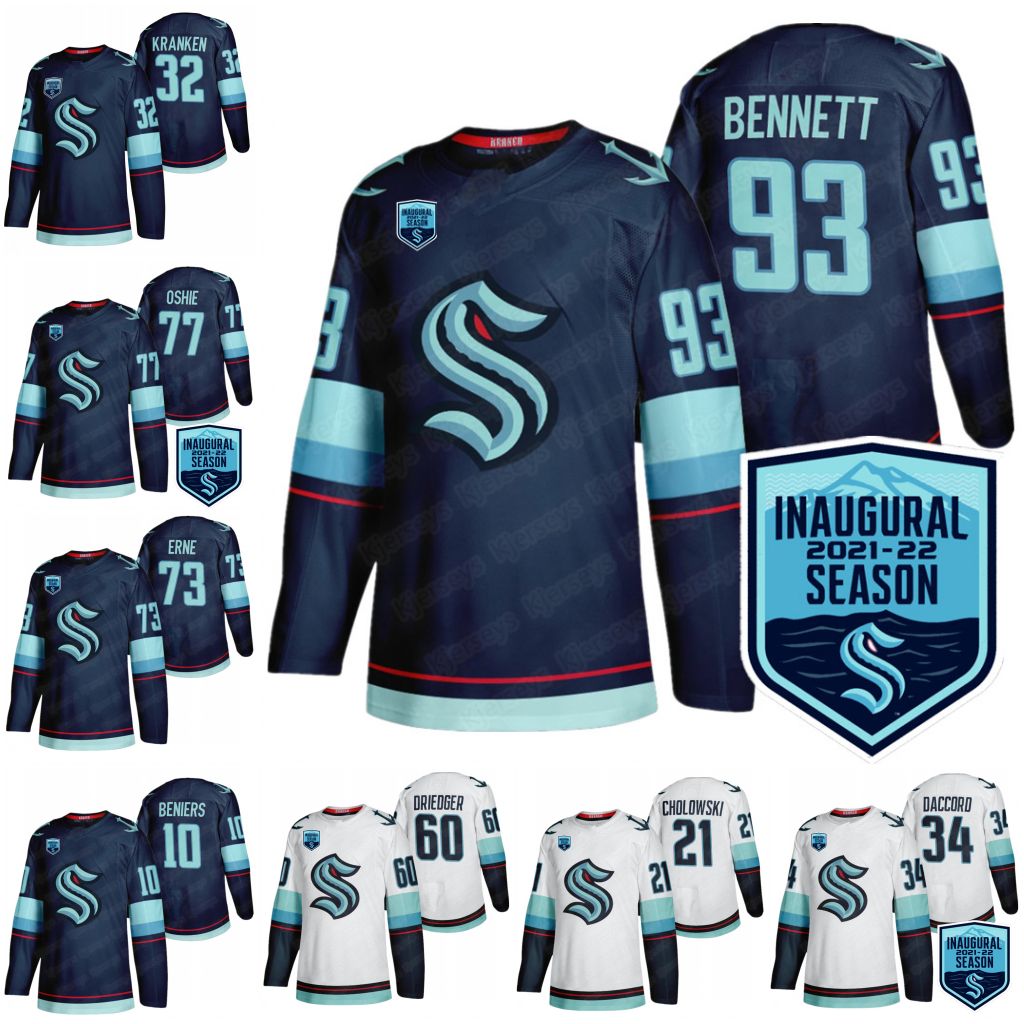 5 Mark Giordano Seattle Kraken 2021-22 Inaugural Season Jersey Yanni Gourde Alexander Wennberg Kole Lind Brandon Tanev Chris Driedger Eberle, Black;red
5 Mark Giordano Seattle Kraken 2021-22 Inaugural Season Jersey Yanni Gourde Alexander Wennberg Kole Lind Brandon Tanev Chris Driedger Eberle, Black;red