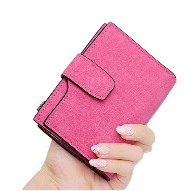 Women Fashion Coin Change Purses Purse Money Bag Small Wallet Female Zipper PU Leather Wallets Girls Short Card Holder