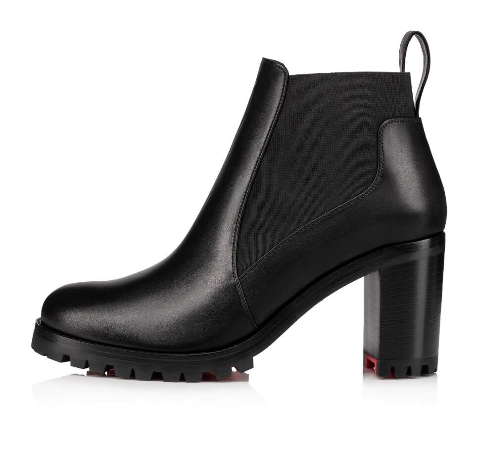 Luxury Fashion Designer Ankle Boots Lug Sole Marchacroche Women's Red Bottom Boot Chunky Heels Fashion Women Martin Boots EU35-43
Luxury Fashion Designer Ankle Boots Lug Sole Marchacroche Women's Red Bottom Boot Chunky Heels Fashion Women Martin Boots EU35-43