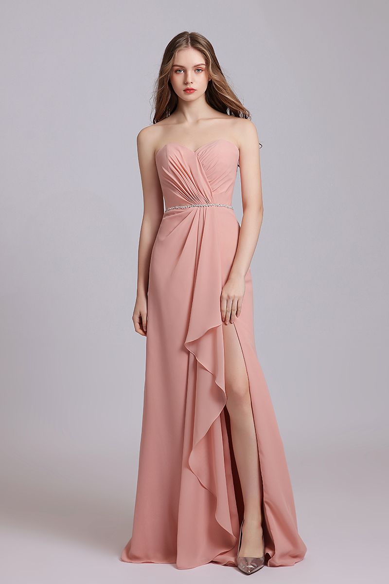 5614 Long Chiffon Bridesmaid Dress Sweetheart Beads Sash A Line Maid Of Honor Floor Length Wedding Party wear
5614 Long Chiffon Bridesmaid Dress Sweetheart Beads Sash A Line Maid Of Honor Floor Length Wedding Party wear