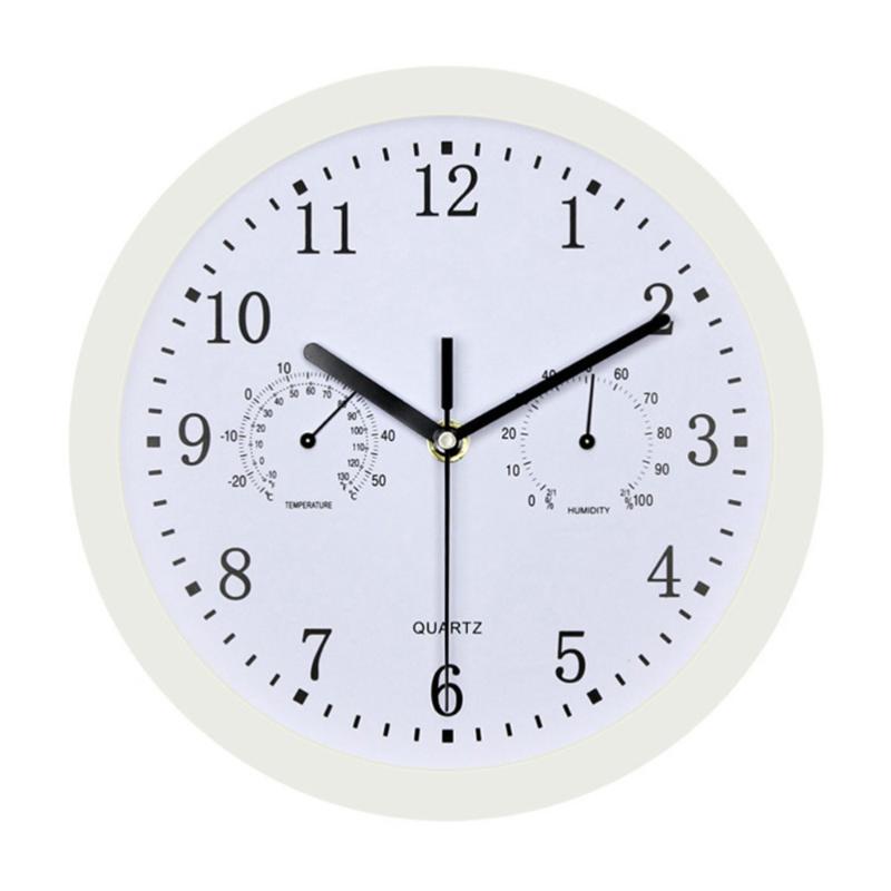 Wall Clock with and Hygrometer Non-ticking Accurate Battery Operated Hanging Clock for Home Office (White
Wall Clock with and Hygrometer Non-ticking Accurate Battery Operated Hanging Clock for Home Office (White