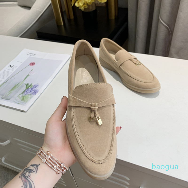 Lefu shoes women's leather luxury designer LP lazy British style neutral metal buckle retro casual tassel flat bottom set foot comfortable, Fringed apricot
Lefu shoes women's leather luxury designer LP lazy British style neutral metal buckle retro casual tassel flat bottom set foot comfortable, Fringed apricot