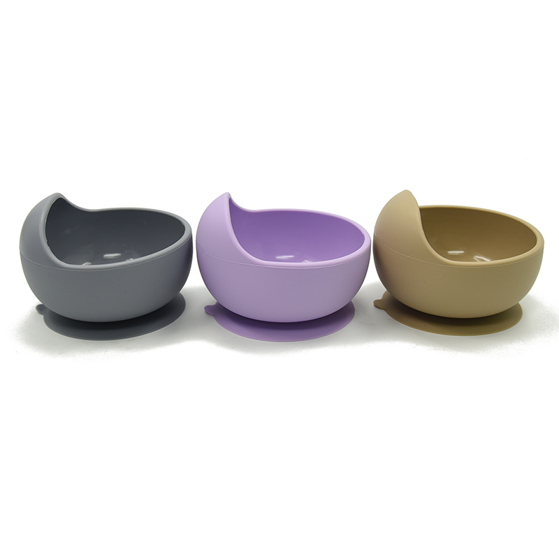 Baby Silicone Feeding Set Wooden Spoon Suction Bowl Baby Plate Kids Toddler Assist Tableware BPA Free High Quality Silicone 210226