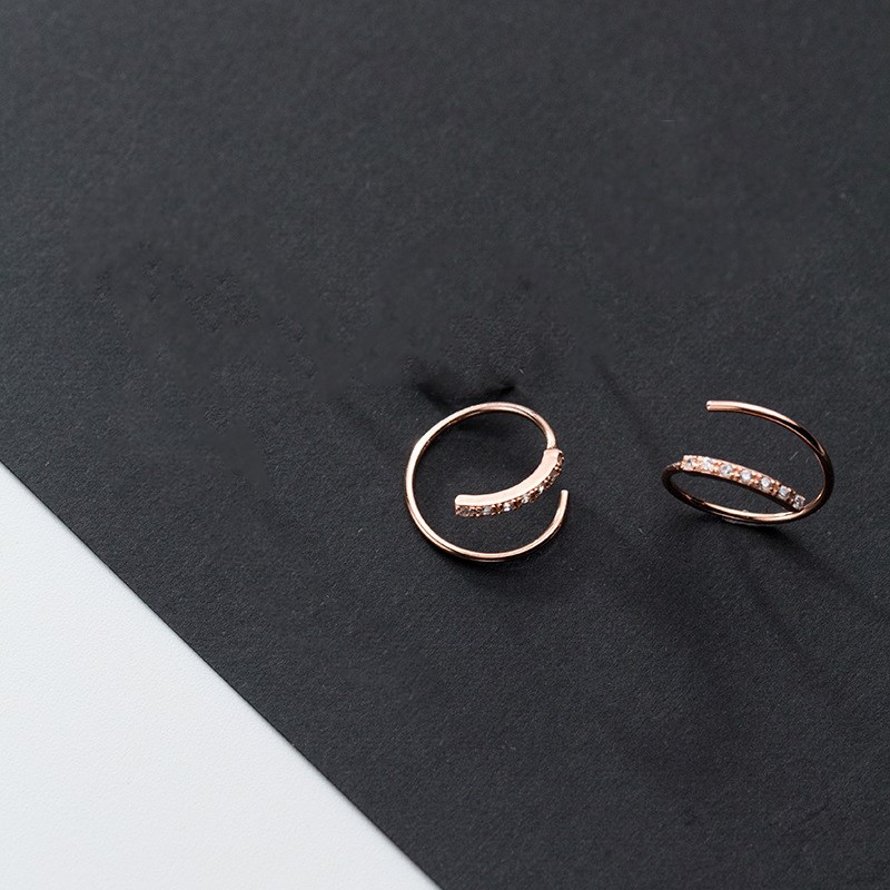 Solid 925 Sterling Silver Earrings High Quality Stud Earring for Women Girls Fashion Tiny Zircon Simple Jewelry Christmas Present