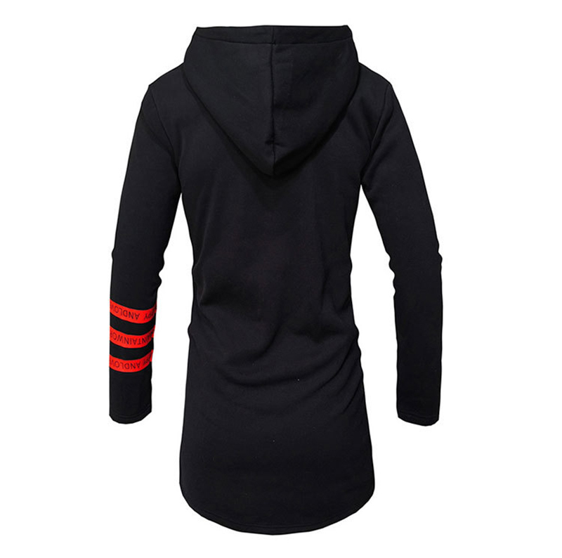 Hoodies MOOWNUC Autumn Casual Streetwears Men's Clothes Striped Hats Long Fashion British Style Street dress Hoodeds Hombre 201020
