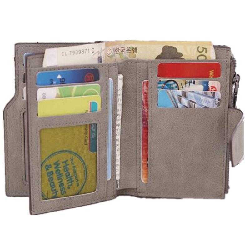 Women Fashion Coin Change Purses Purse Money Bag Small Wallet Female Zipper PU Leather Wallets Girls Short Card Holder