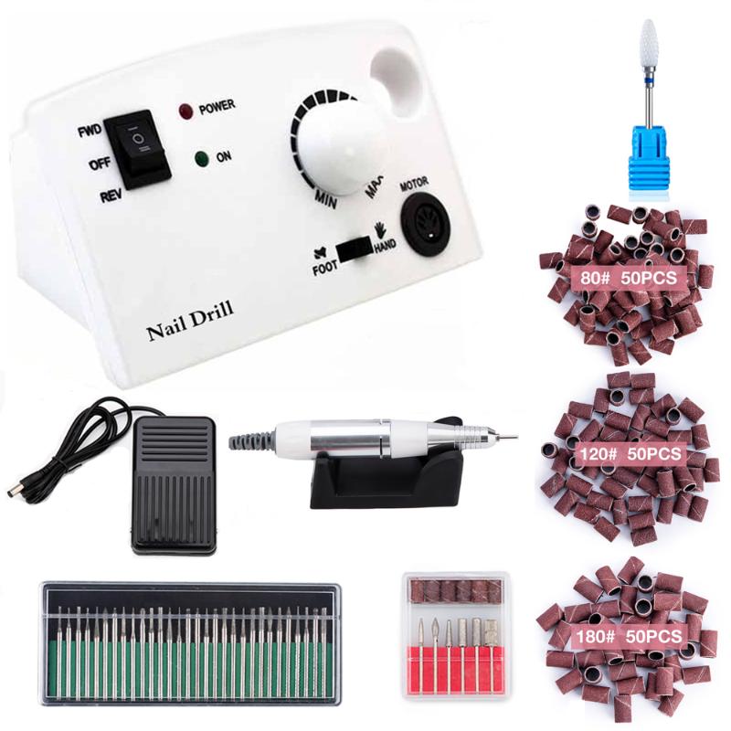 Nail Art Kits Electric Drill Machine 35000 RPM Manicure With Cutters Pedicure Apparatus Tools 402 Sets
Nail Art Kits Electric Drill Machine 35000 RPM Manicure With Cutters Pedicure Apparatus Tools 402 Sets