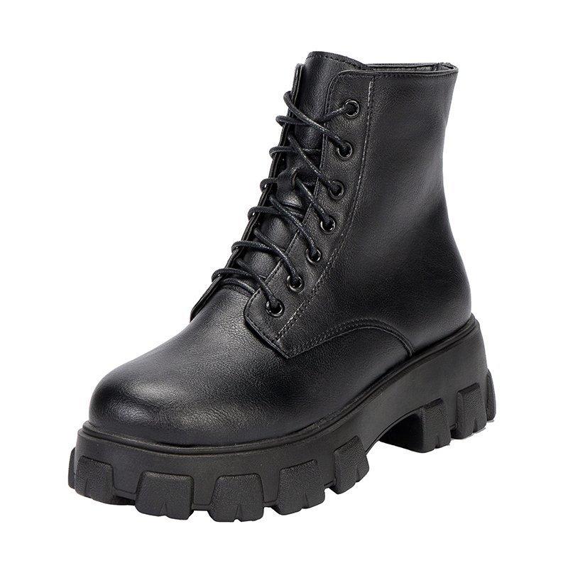 Boots Lace-up Platform Fashion Zipper Plus Size Winter Ankle British Style Wild Single 2021, Black
Boots Lace-up Platform Fashion Zipper Plus Size Winter Ankle British Style Wild Single 2021, Black