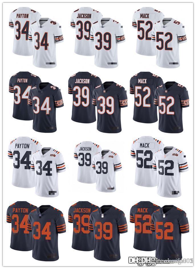 Mens Womens Youth Chicago Bears 39 Eddie Jackson 52 Khalil Mack 34 Walter Payton White orange navy Customs Football Jerseys, Black;red 
Mens Womens Youth Chicago Bears 39 Eddie Jackson 52 Khalil Mack 34 Walter Payton White orange navy Customs Football Jerseys, Black;red