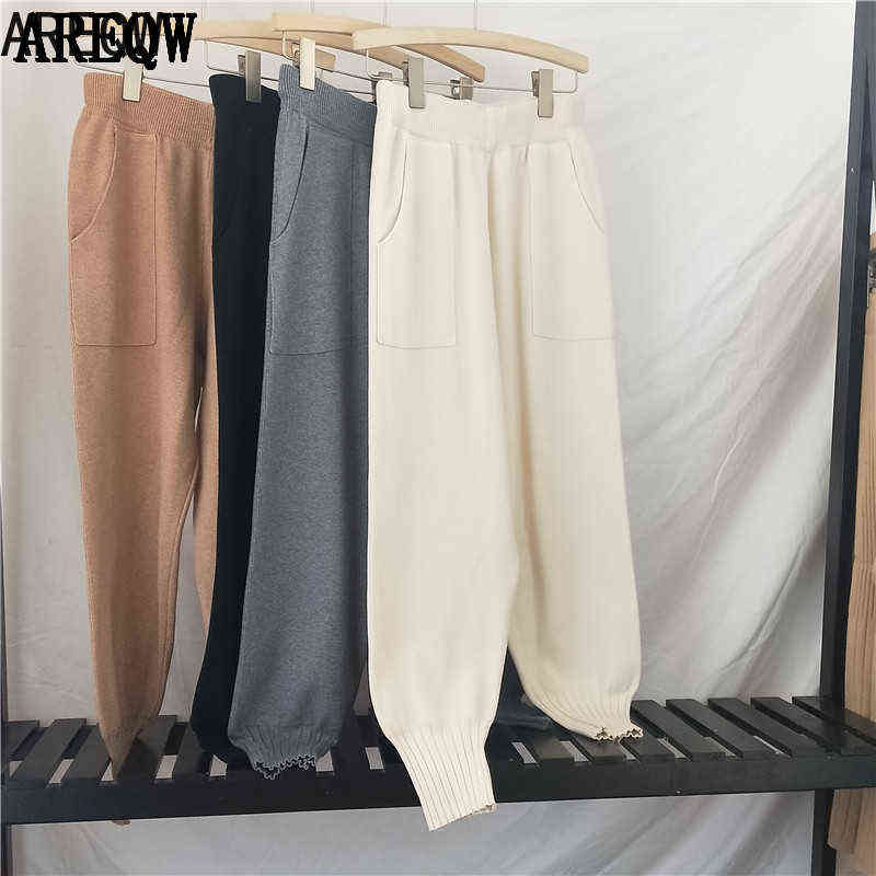 Spring Autumn Sweat Pants Women Casual Warm Soft Streetwear Harem Fall 211115