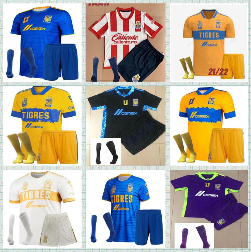 2021 2022 Mexico UANL Tigres Soccer Jersey 7 Stars C.SALCEDO GIGNAC VARGAS PIZARRO football shirt 3rd home away Camiseta adult kids kit, Black;yellow
2021 2022 Mexico UANL Tigres Soccer Jersey 7 Stars C.SALCEDO GIGNAC VARGAS PIZARRO football shirt 3rd home away Camiseta adult kids kit, Black;yellow