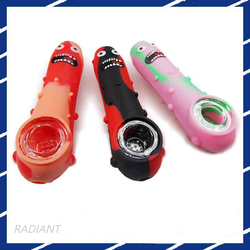 cartoon silicone smoking pipe environmental protection cucumber pipe with multi holes bowl for dry herb tobacco
cartoon silicone smoking pipe environmental protection cucumber pipe with multi holes bowl for dry herb tobacco