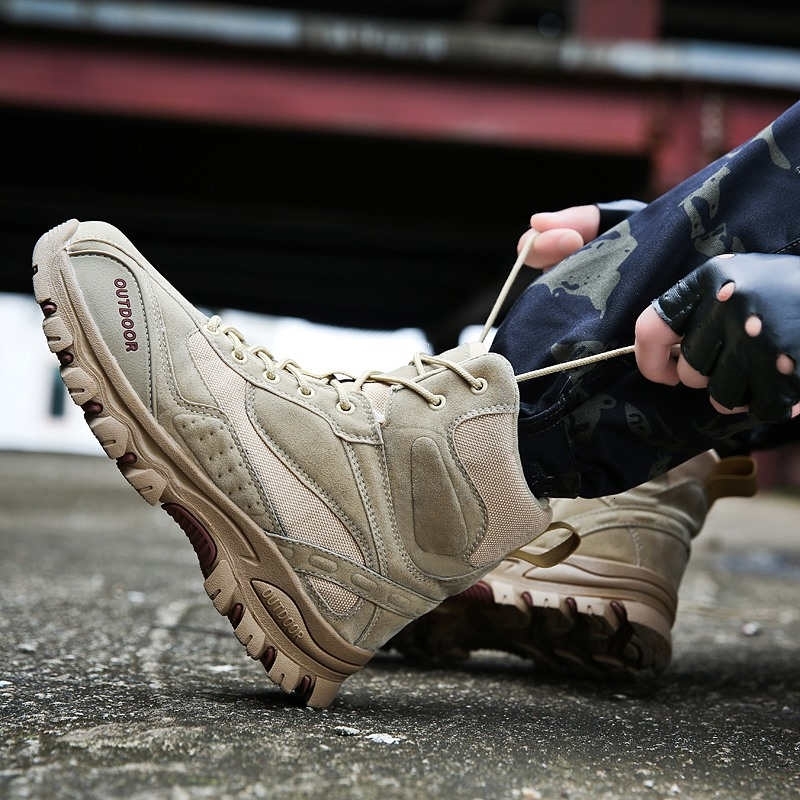 Men's High Sneakers Hard-Wearing New Rock Shoes Heeled Military Tactical Cuturno With Big Soles Safety Boots Man Tennis, Beige
Men's High Sneakers Hard-Wearing New Rock Shoes Heeled Military Tactical Cuturno With Big Soles Safety Boots Man Tennis, Beige