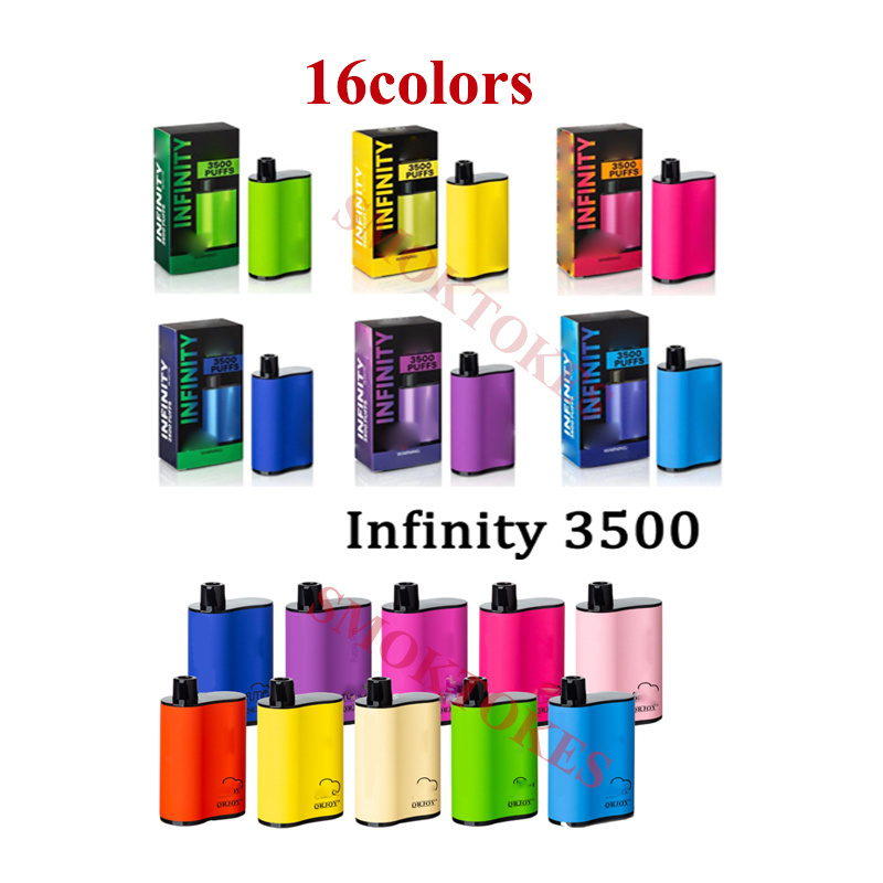 Infinity 3500 Puffs Disposable cigarette Vape 12ml 1500mah battery Vape Device Vs Ultra 2500 PUFF 850mah 9ml Cartridge Starter Kit
Infinity 3500 Puffs Disposable cigarette Vape 12ml 1500mah battery Vape Device Vs Ultra 2500 PUFF 850mah 9ml Cartridge Starter Kit