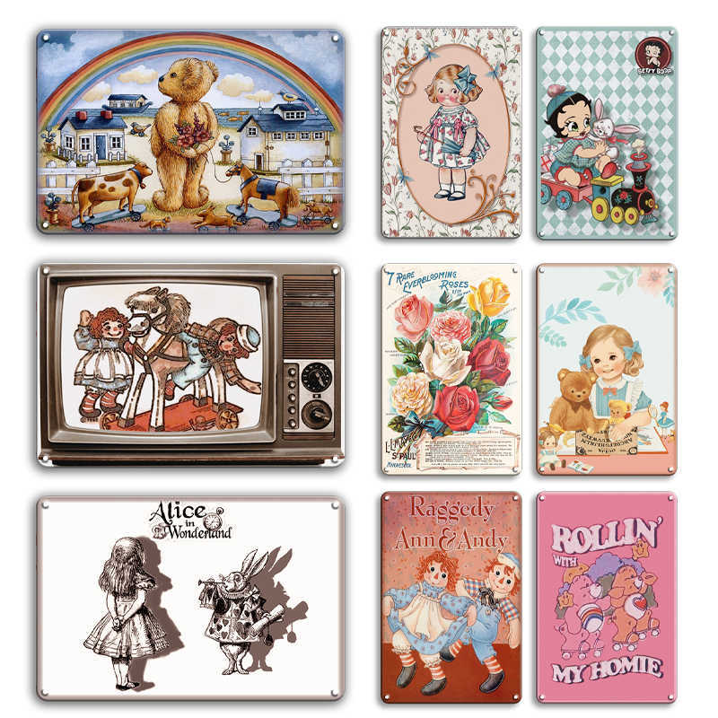 Alice in Wonderland metal posters, children's wall stickers, baby room decorative panels, decorative panels
Alice in Wonderland metal posters, children's wall stickers, baby room decorative panels, decorative panels