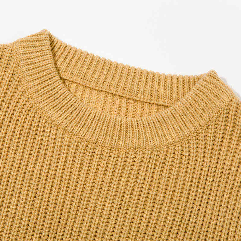 WOTWOY Autumn Winter Thickening Oversized Sweater Women Long Sleeve Casual Loose Pullovers Female Cashmere Solid Knitted Tops 211123wtt