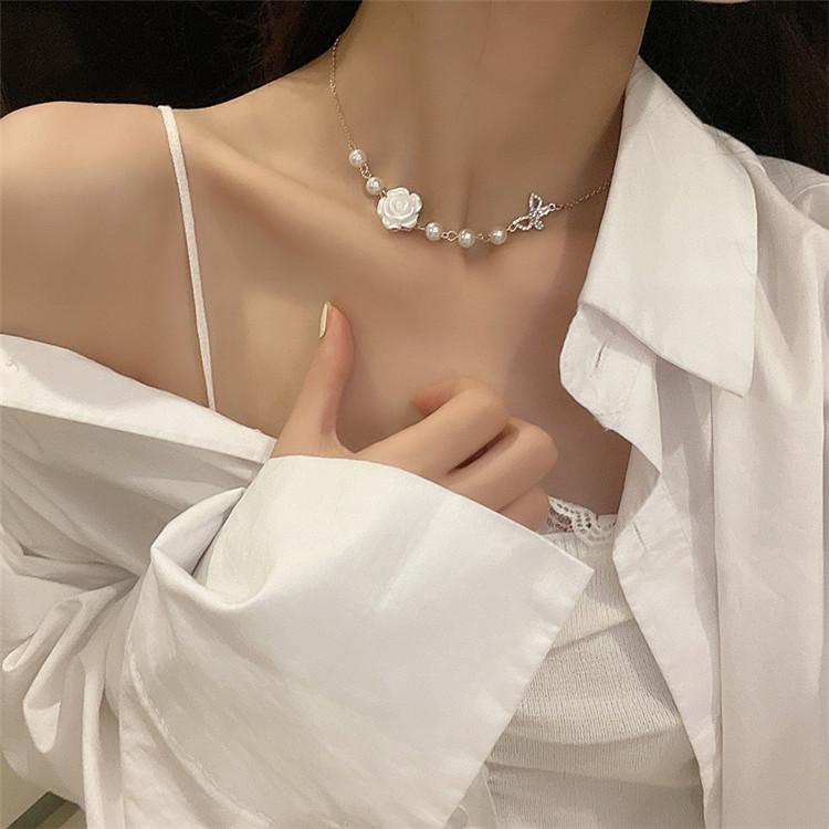 Chokers Flower Necklace Female 2021 Trendy Summer Super Fairy Pearl Small Design Sense Exquisite Clavicle Chain
Chokers Flower Necklace Female 2021 Trendy Summer Super Fairy Pearl Small Design Sense Exquisite Clavicle Chain