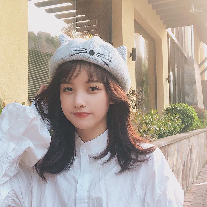 Wool Beret For Women Japanese Korean Version Sweet Cute Cat Ears Artist Hat Go With Bud Trend Berets, Beige cat
Wool Beret For Women Japanese Korean Version Sweet Cute Cat Ears Artist Hat Go With Bud Trend Berets, Beige cat
