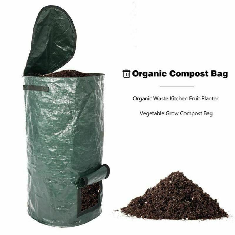 Collapsible Garden Yard Compost Bag With Lid Organic Ferment Waste Composter Planters & Pots
Collapsible Garden Yard Compost Bag With Lid Organic Ferment Waste Composter Planters & Pots