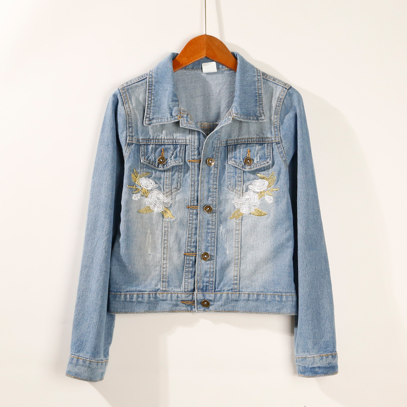 2021 New Embroidered female Korean of the simple long-sleeved short section Slim denim jacket 3C3H, Camel
2021 New Embroidered female Korean of the simple long-sleeved short section Slim denim jacket 3C3H, Camel
