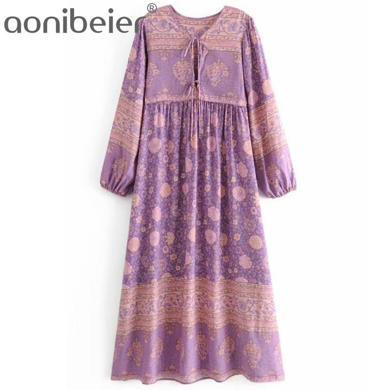 Bohemia Lacing Up Collar Lavender Floral Print Ethnic Woman Drop Hit Color Long Sleeve Urban Maxi Holiday Dresses 210604, Yellow
Bohemia Lacing Up Collar Lavender Floral Print Ethnic Woman Drop Hit Color Long Sleeve Urban Maxi Holiday Dresses 210604, Yellow