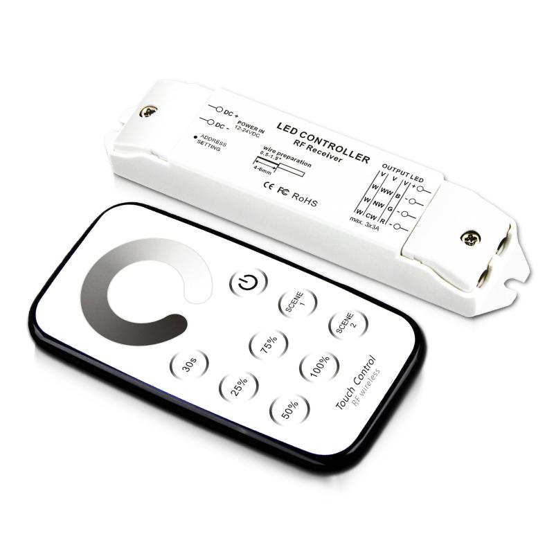 

Bincolor T1 R3 Mini RF Wireless Remote Led Dimming Led Dimmer Receiver Controller For Strip Light,DC12V-24V