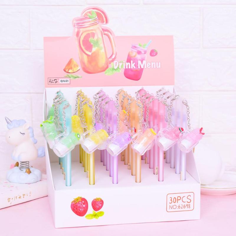30 pcs/lot Creative fruit juice Pendant Gel Pen Kawaii 0.5mm black ink Signature Pens office school writing supplies gift
30 pcs/lot Creative fruit juice Pendant Gel Pen Kawaii 0.5mm black ink Signature Pens office school writing supplies gift